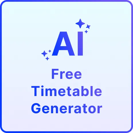 Free AI Timetable Generator, Create Timetable Images Online [ No Signup ]
